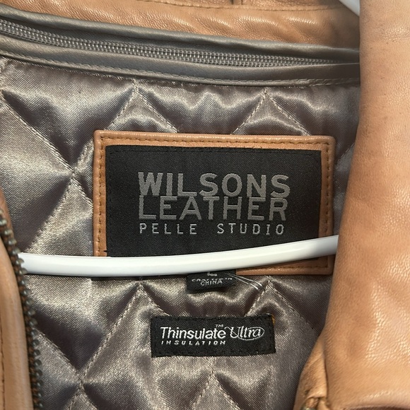 Vintage Tan Leather Bomber - Picture 6 of 6